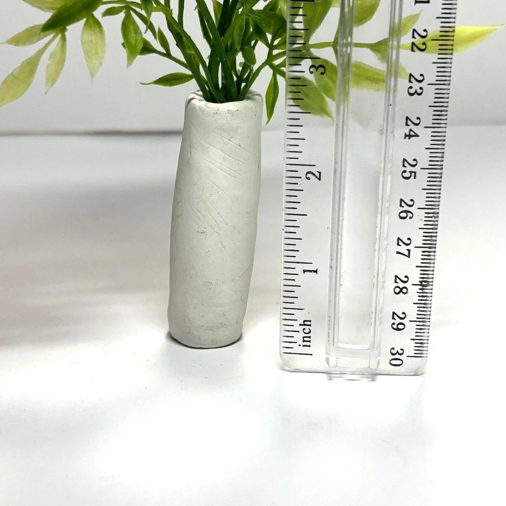 Artisian OOAK Miniature Dollhouse Potted Plant Faux Greenery Handmade‎ Barbie